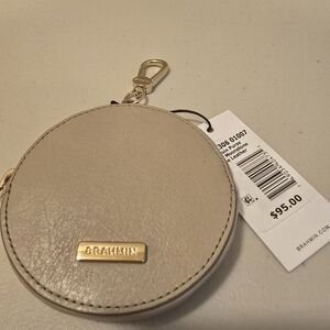Brahmin Cream Coin Purse